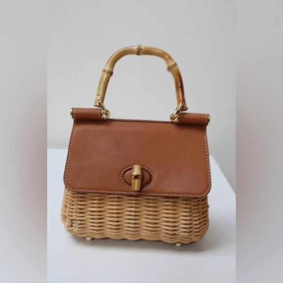 Beautiful J. Mclaughlin Irene wicker bag - Picture 12 of 15